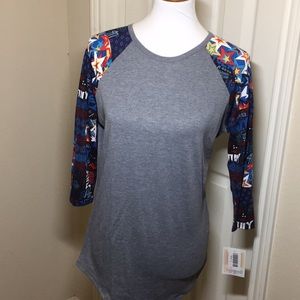 Lularoe Randy Small LS Shirt 4th July